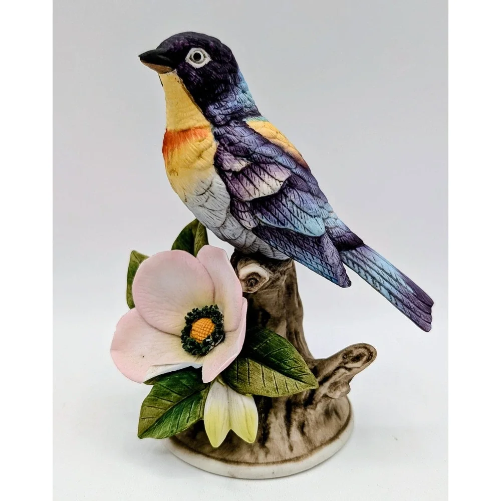 Vintage Andrea by Sadek Bird Figurines Orchard Oriole and Parula Warbler - Picture 10 of 16